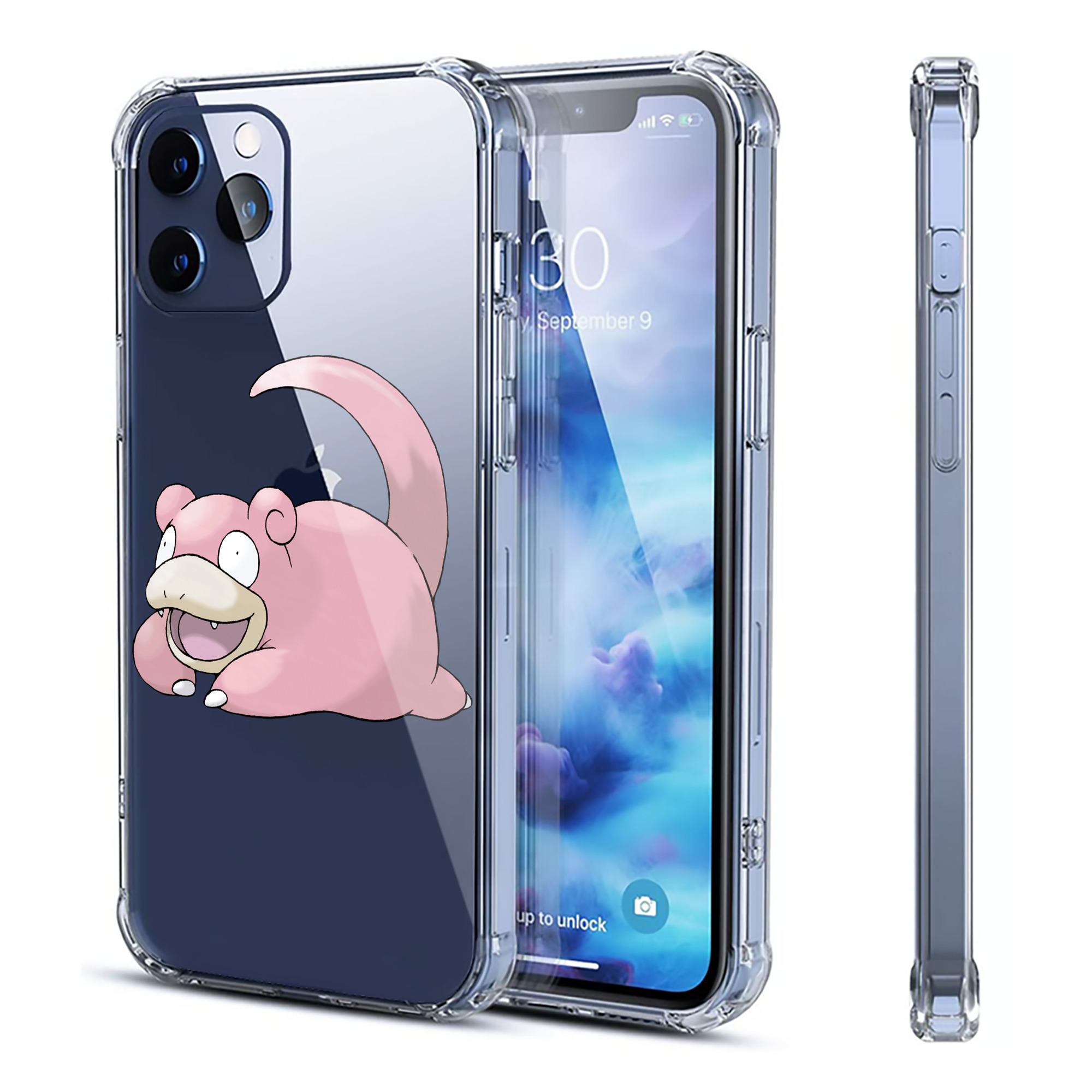 （画像用） ポケットモンスター Pokémon 【iPhone 12シリーズ対応】透明スマホケース（クリアソフトケース）